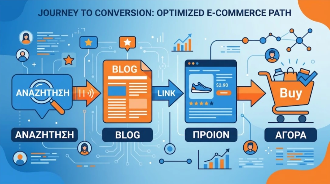 To customer journey του πελάτη μέσα σε ένα eshop